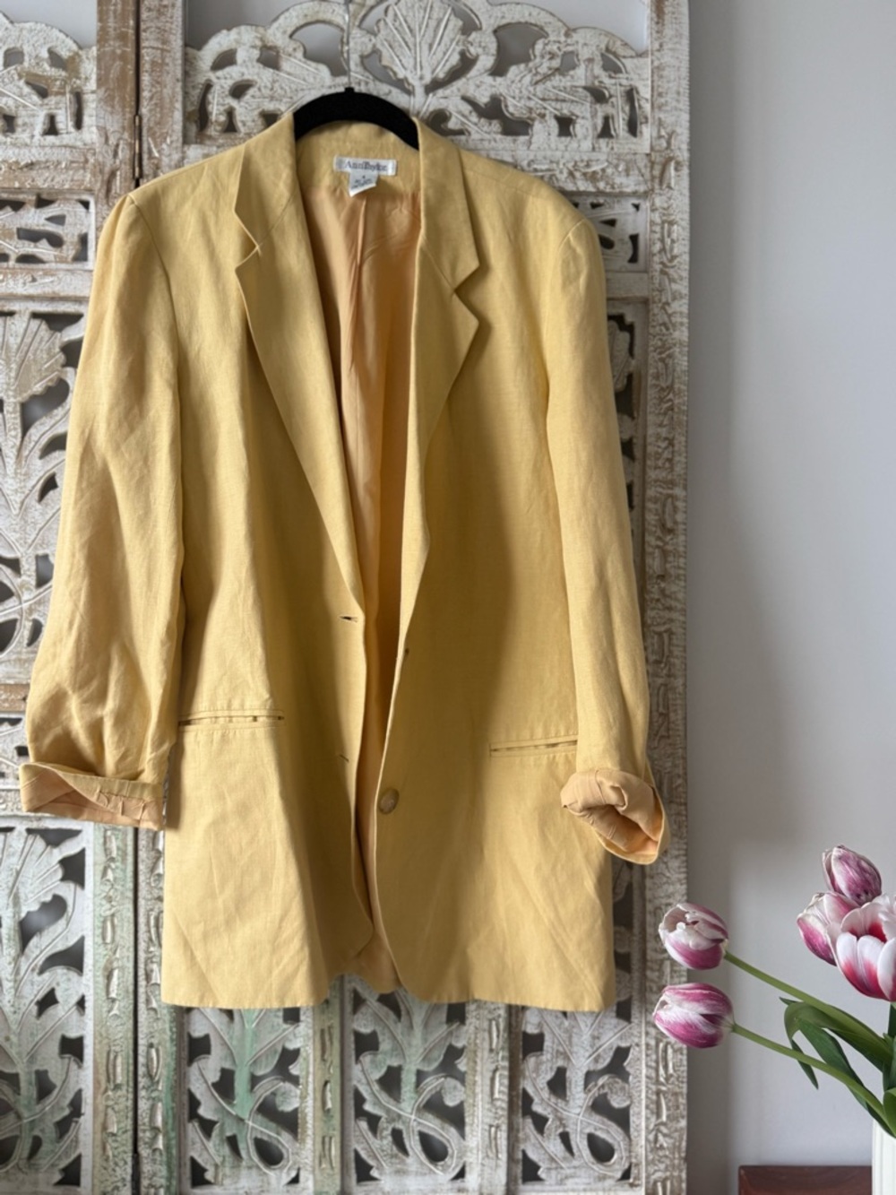 VINTAGE Ann Taylor Linen Blazer